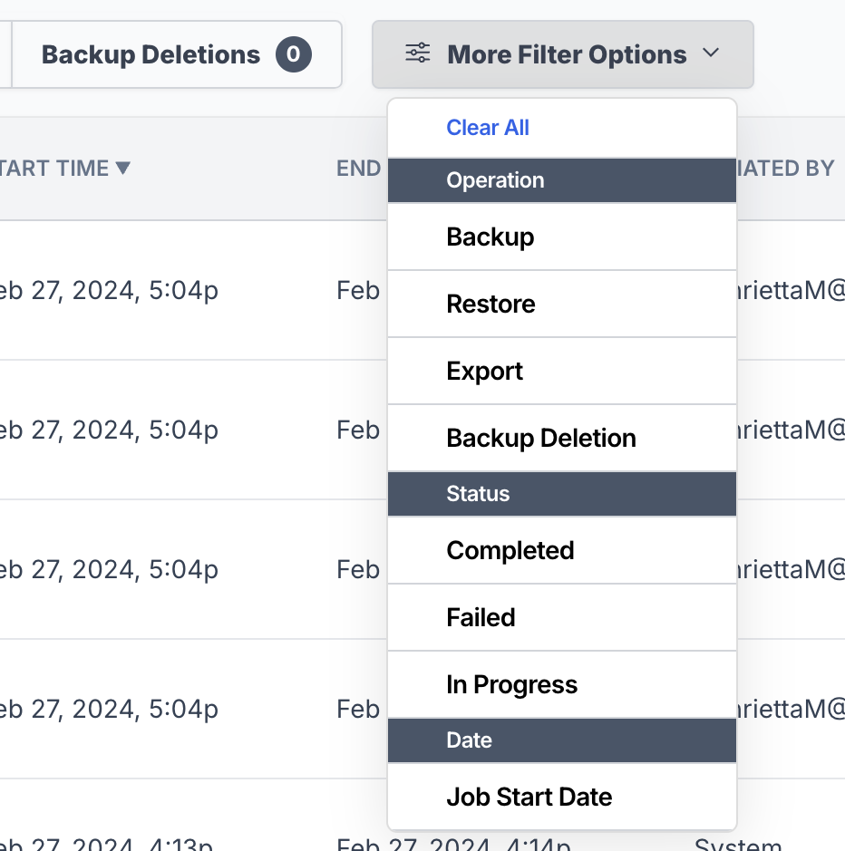 Alcion resource filtering